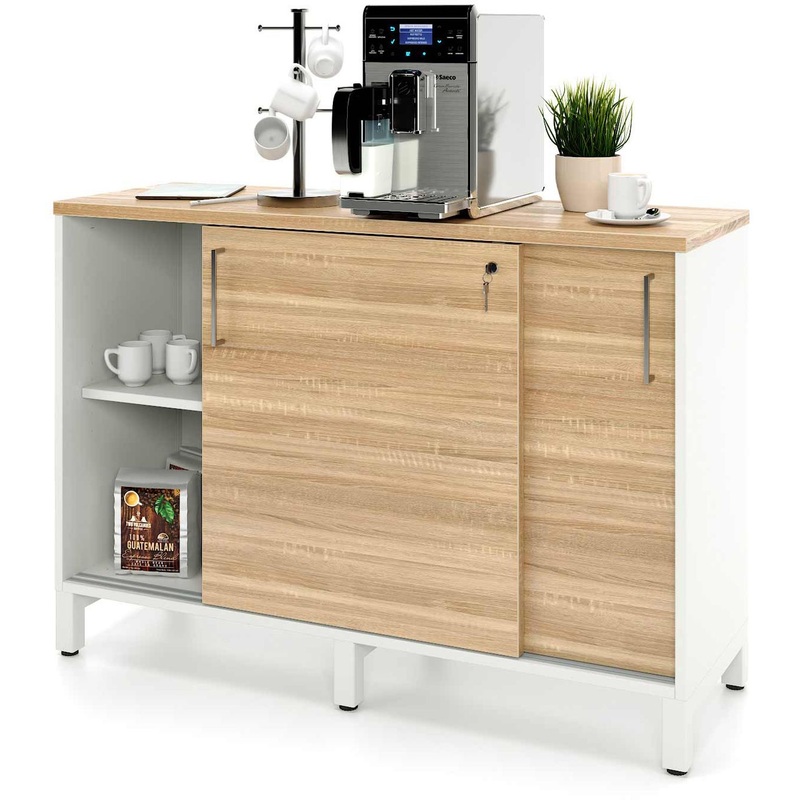 Изображение товара Стеллаж для документов Zamm Формат 11419 дуб бардолино/белый 1200х600х836 мм