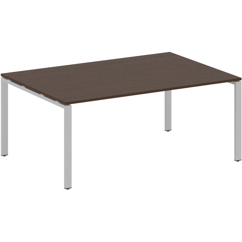 Изображение товара Стол для переговоров Metal System Style БП.ПРГ-1.5 (венге цаво/серый, 1800x1235x750 мм)