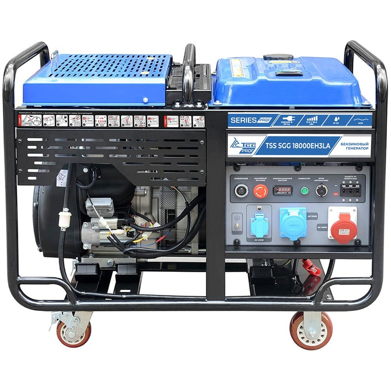 Изображение товара Генератор бензиновый ТСС SGG 18000EH3LA трёхфазный 18 кВт с выбором АВР
