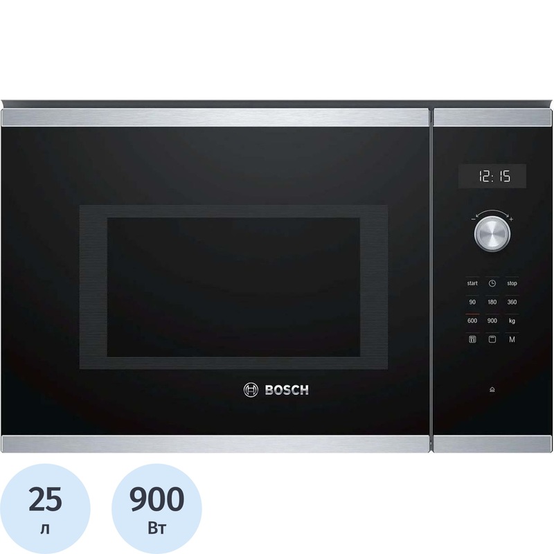 Изображение товара Встраиваемая микроволновая печь Bosch BEL554MS0 с грилем и автоматическими программами