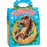 Новогодний сладкий подарок РОКО Лошадка и подкова 300 г
