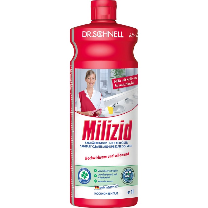 Средство для очистки санитарных зон и удаления минеральных отложений Dr.Schnell Milizid 1 л (концентрат)