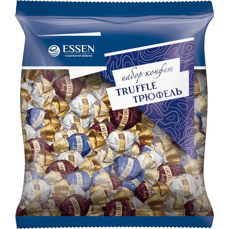 Изображение товара Конфеты шоколадные Essen Truffle с пралине 1 кг трех видов шоколада