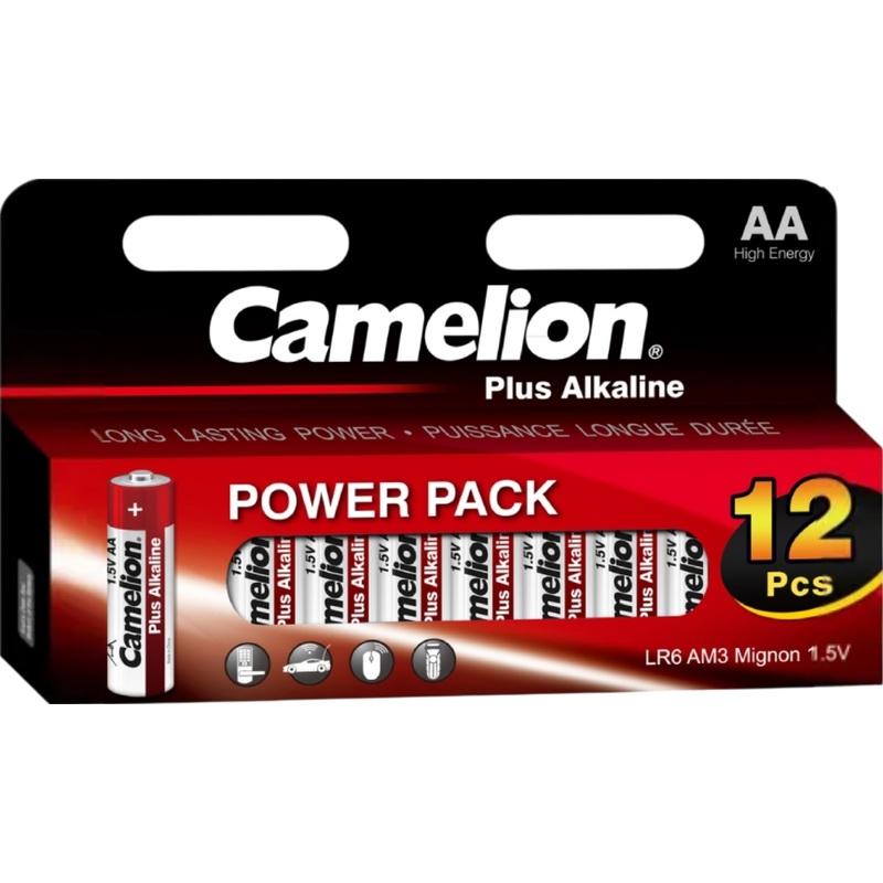 Изображение товара Батарейка AA пальчиковая Camelion Plus (12 штук в упаковке)