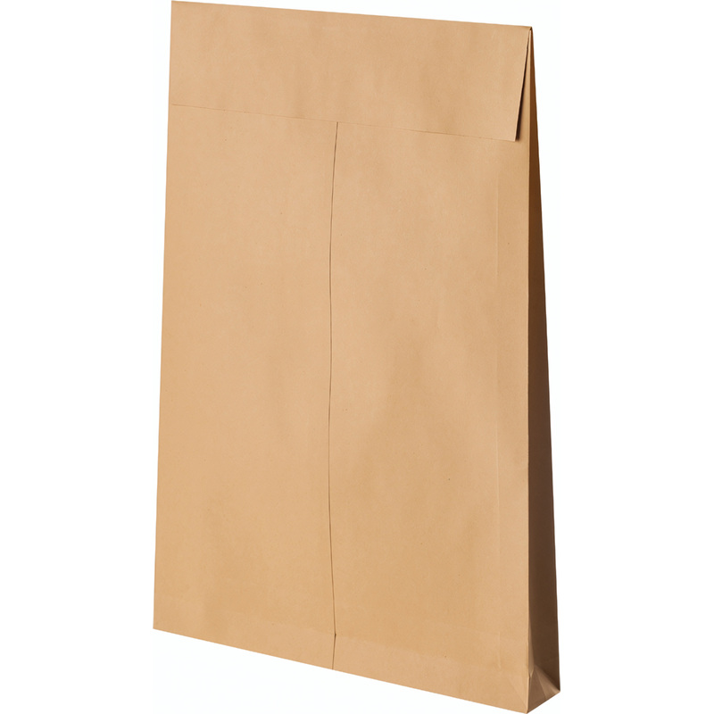 Изображение товара Пакет E4 (280x400 мм) из крафт-бумаги 140 г/кв.м стрип до 300 листов (100 штук в упаковке)