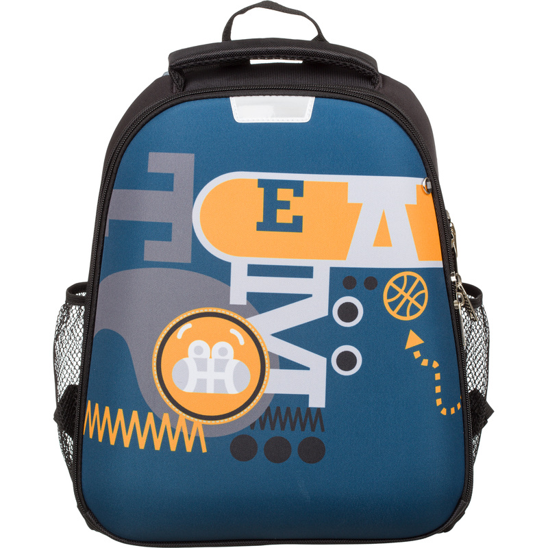 Изображение товара Ранец Комус Класс Light Team анатомический черный с двумя отделениями