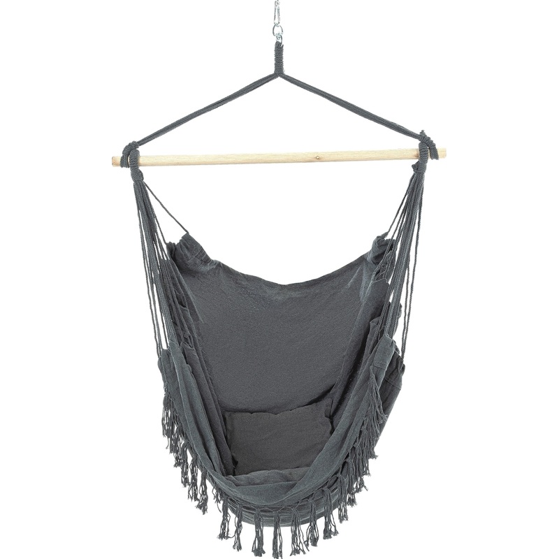 Изображение товара Гамак G-060 1300x1500 мм с подушками и кисточками для отдыха на улице