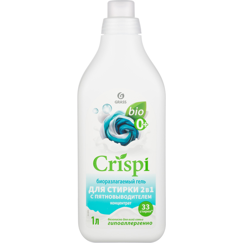 Изображение товара Гель для стирки Crispi 1 л для белого и цветного белья