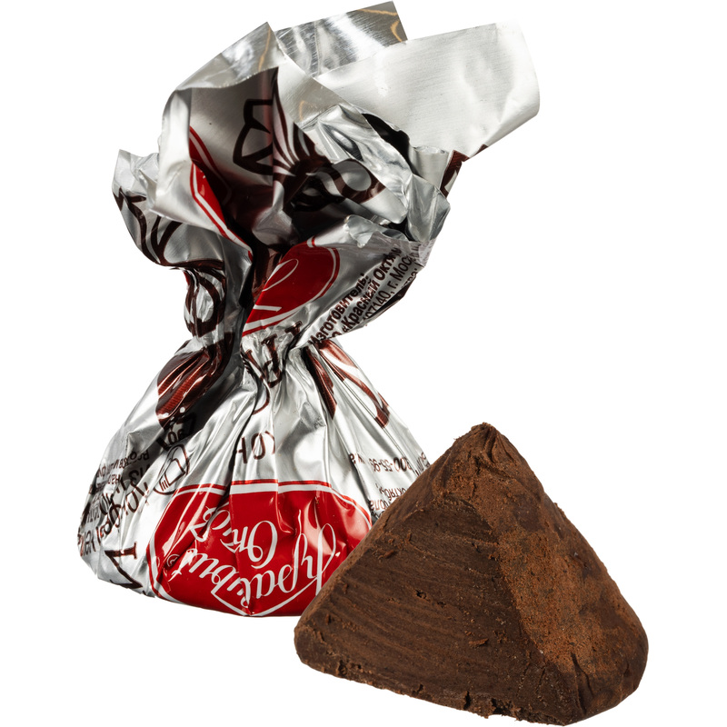 Изображение товара Конфеты шоколадные Трюфели 3 кг от Красного Октября темный шоколадный наполнитель