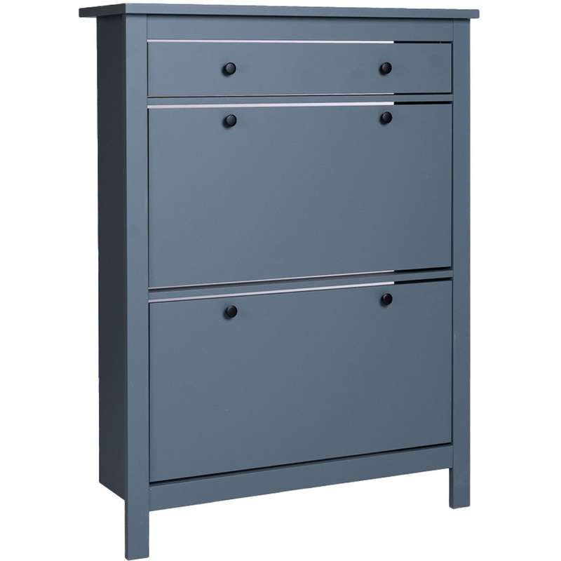 Изображение товара Обувница ГУД ЛАКК Сага тёмно-бирюзовая 920х299х1218 мм для хранения обуви