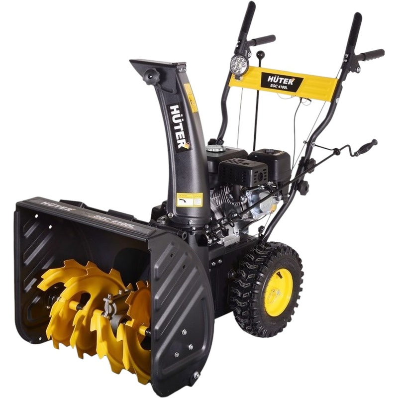 Изображение товара Бензиновый снегоуборщик Huter SGC 4100L 6.5 л.с. 56 см реверс фара Китай
