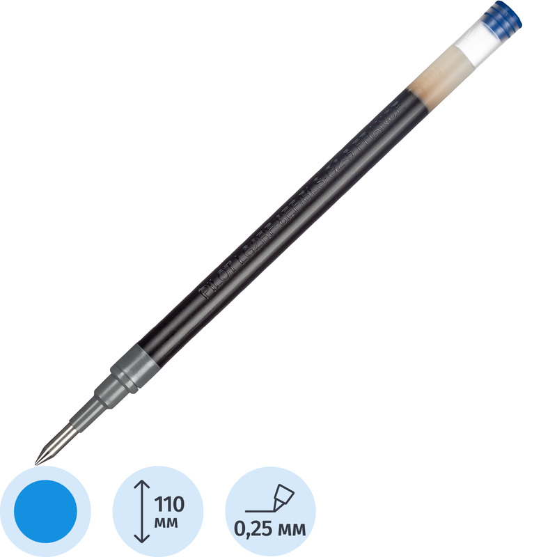 Изображение товара Гелевый стержень Pilot BLS-G2-5 синего цвета 110 мм для ручек