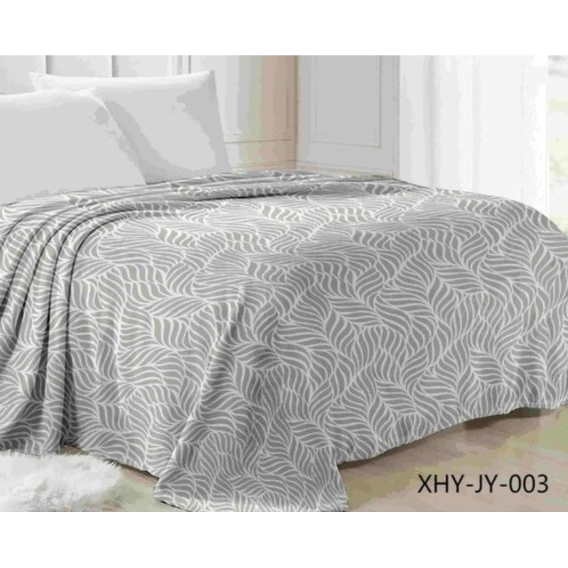 Изображение товара Плед велсофт 200x220 см серый - уют и тепло для вашего дома