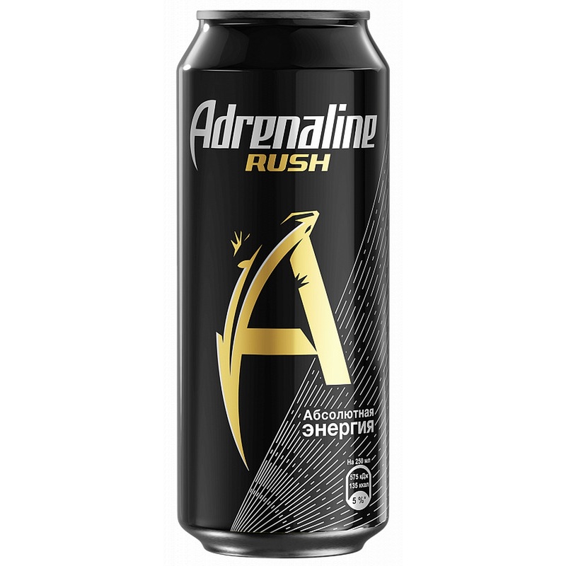 Изображение товара Энергетический напиток Adrenaline Rush газированный 0,449 л апельсин