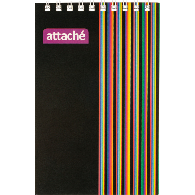 Изображение товара Блокнот Attache A6 40 листов разноцветный спираль в клетку Россия