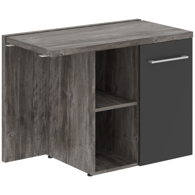 Изображение товара Тумба приставная Morris Trend MCRT1055(R) (сосна нордик/антрацит, 1000х550х750 мм)