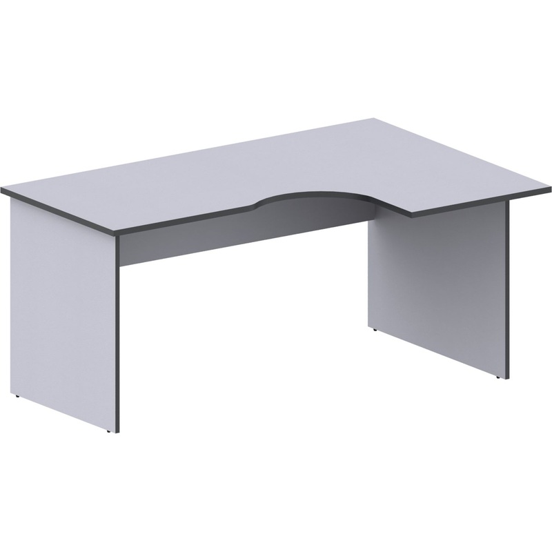 Изображение товара Эргономичный правый стол Агат АСС-44R серый 1600х1100х750 мм