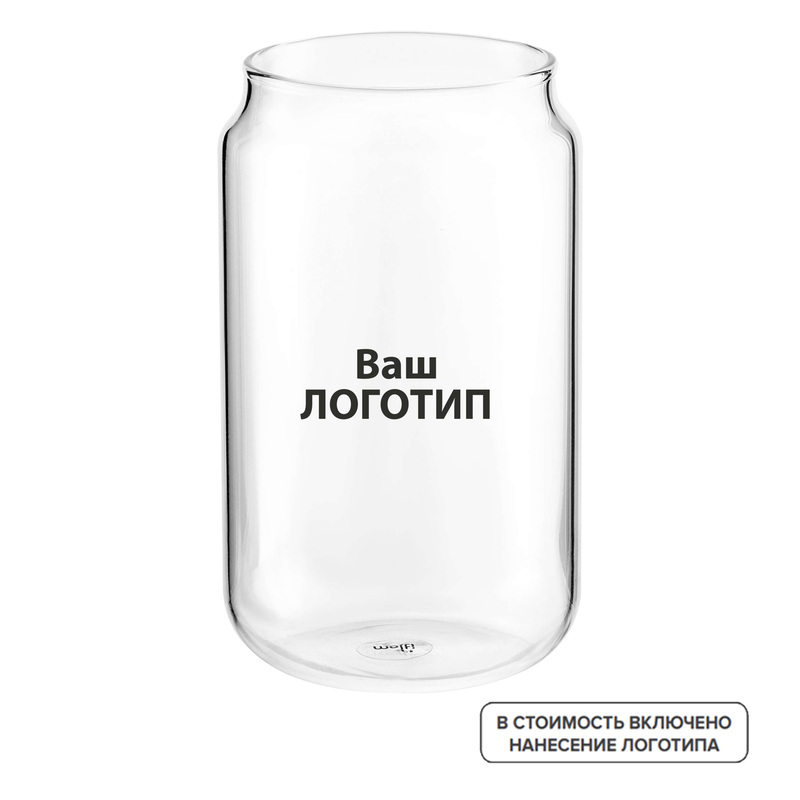 Изображение товара Стакан Canny большой стекло 350 мл с печатью 48 штук в упаковке