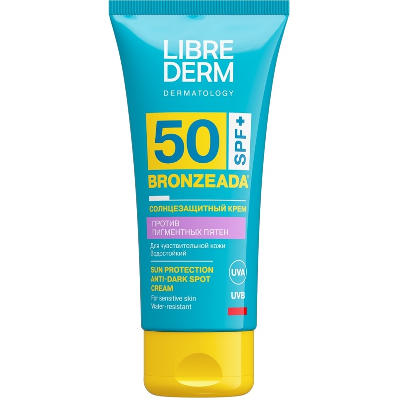 Изображение товара Крем солнцезащитный Librederm Bronzeada SPF50 против пигментных пятен 50 мл водостойкий