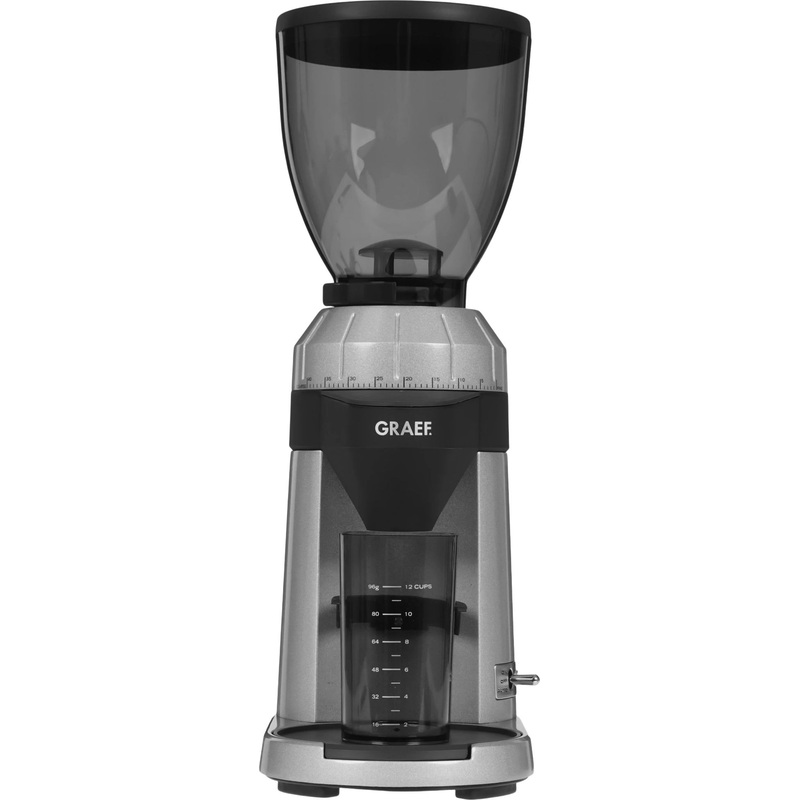 Изображение товара Кофемолка GRAEF CM 800 серебристая жерновая мощная компактная