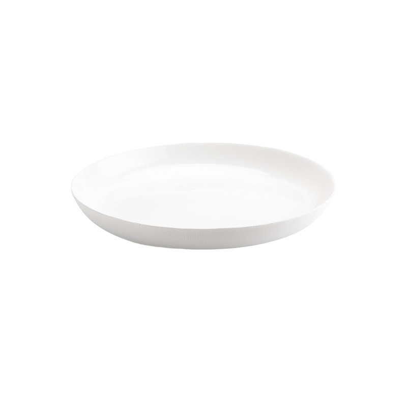 Изображение товара Тарелка обеденная Luminarc Лайнз стекло 25 см белая универсальная