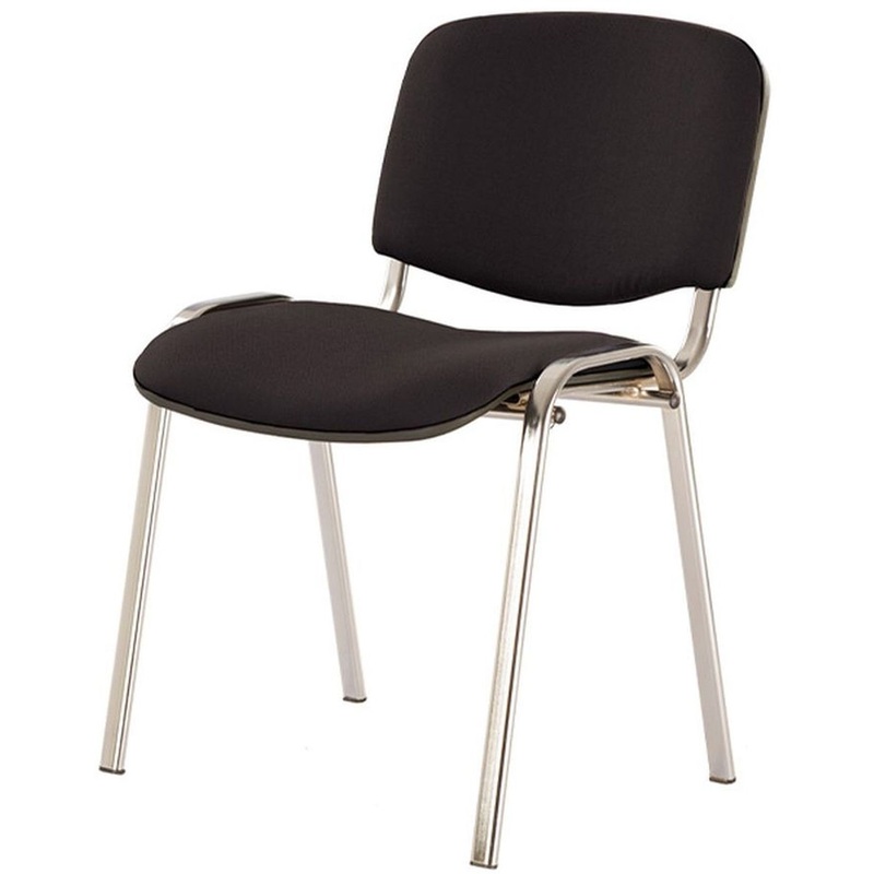 Изображение товара Стул офисный Easy Chair изо черный ткань металл хромированный