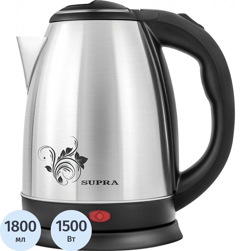 Изображение товара Электрический чайник Supra KES-1802S серебристый 1.8 л автоматическое отключение