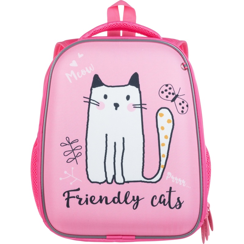 Изображение товара Ранец Комус Класс Light Friendly cats розовый школьный, легкий с двумя отделениями