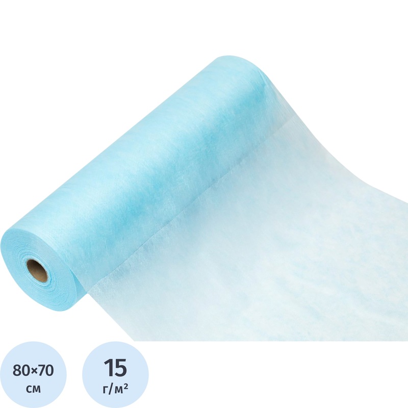 Изображение товара Одноразовая простыня White line нестерильная 80x70 см голубая 200 штук