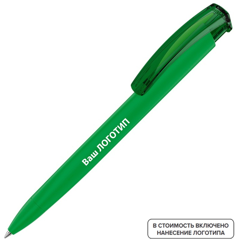 Изображение товара Ручка шариковая автоматическая Trinity K синяя с логотипом