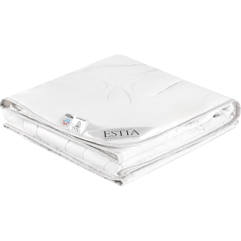 Изображение товара Одеяло 1.5-спальное Estia Фальтерона 140x200 см стёганое с кантом белое