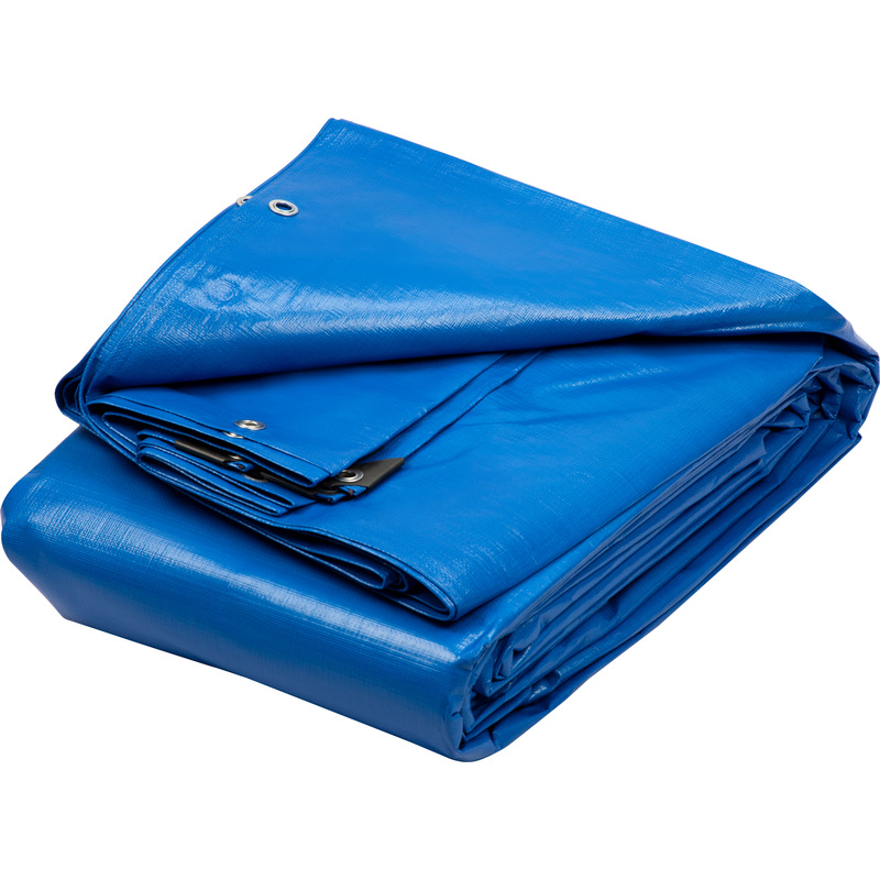 Изображение товара Тент тарпаулин 800 см x 10 м 180 г/кв.м синего цвета