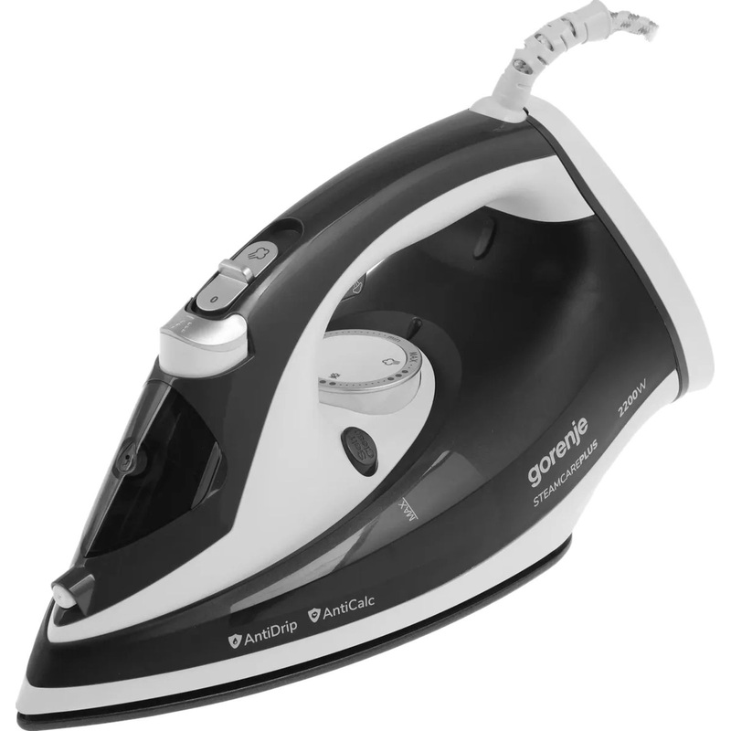 Изображение товара Утюг Gorenje SIH2200DGT чёрный мощный и функциональный