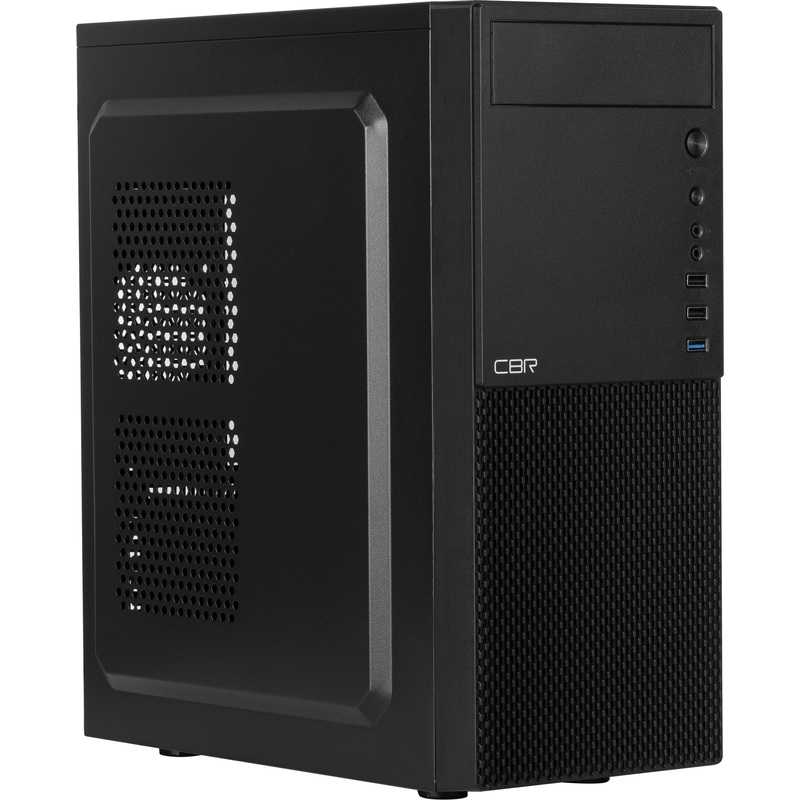 Изображение товара Корпус для ПК CBR E188, Mid-Tower, ATX/Micro-ATX, чёрный (PCC-ATX-E188-USB31-USB22-WPSU)