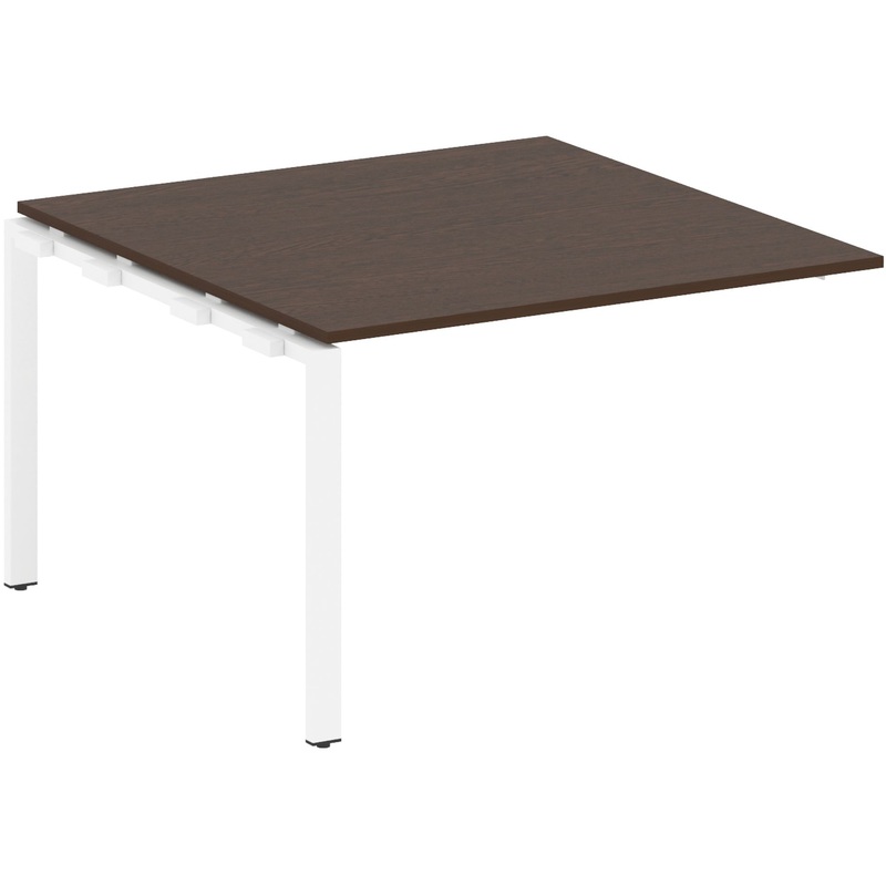 Изображение товара Элемент для стола переговоров Metal System Style БП.ППРГ-2 1200x1235x750 мм венге цаво/белый