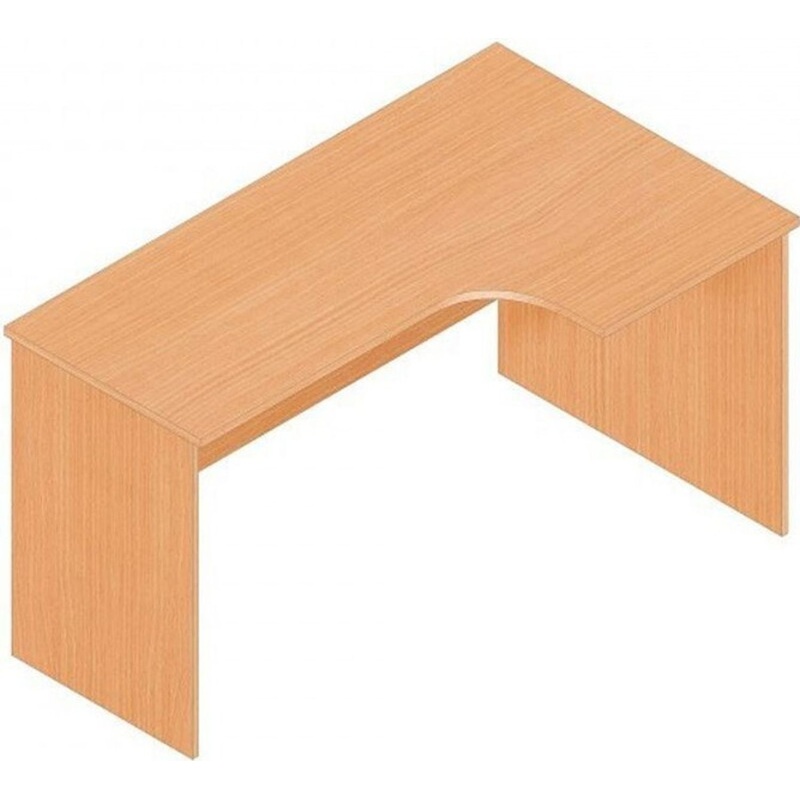 Изображение товара Стол эргономичный Референт Р.РС-14 правый (бук светлый, 1390х860х750 мм)