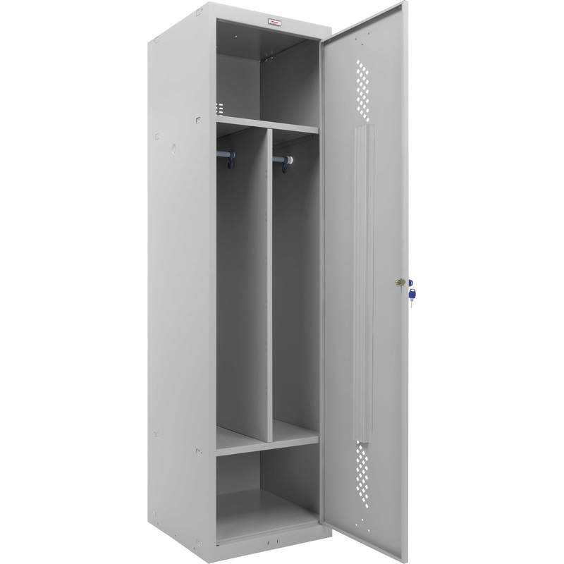 Изображение товара Шкаф для одежды металлический Комус Мебель S2309K404702 (серый, 500х500х1830 мм) Изображение товара Шкаф для одежды металлический Комус Мебель S2309K404702 (серый, 500х500х1830 мм)