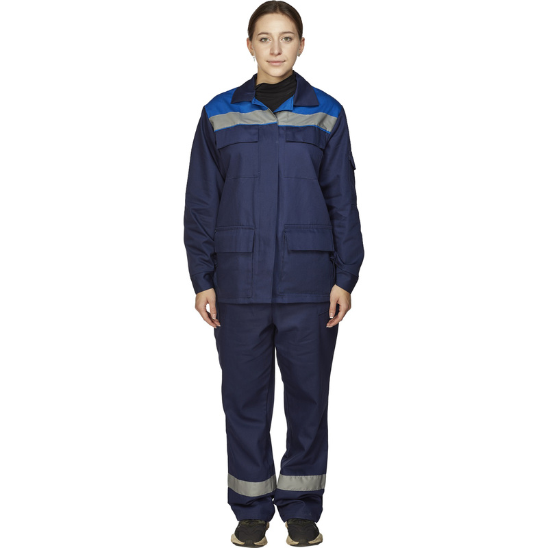 Изображение товара Женский летний рабочий костюм из саржи с защитными элементами модель л05-КБР