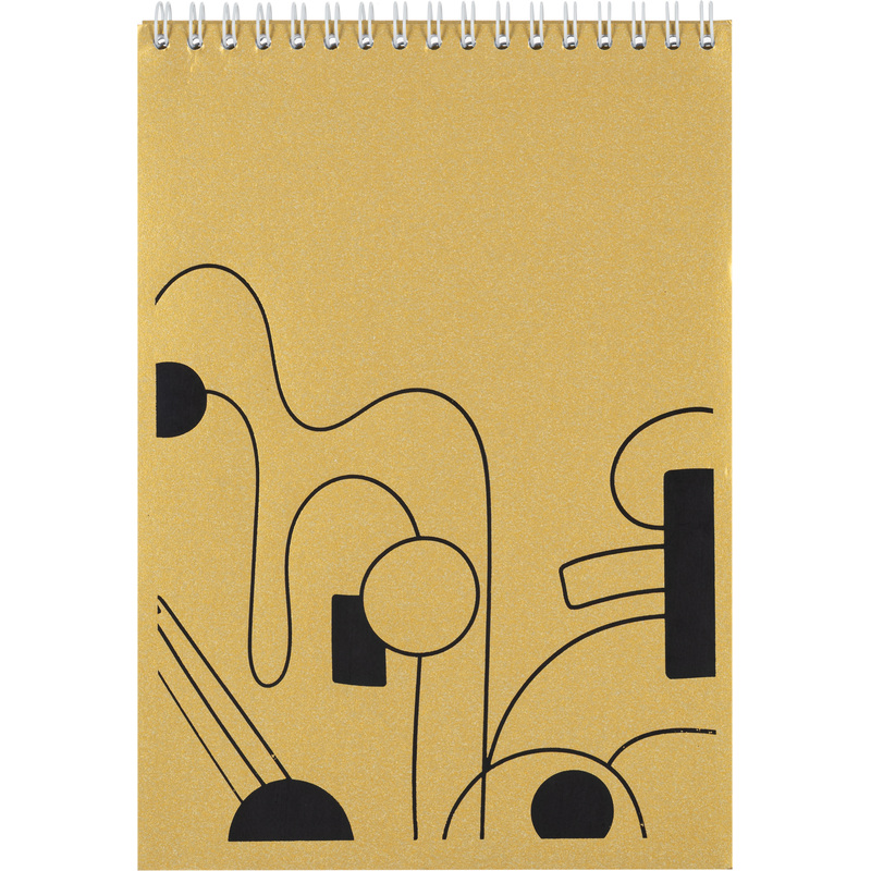 Изображение товара Блокнот А5 50 листов с тиснением фольгой и спиральным креплением