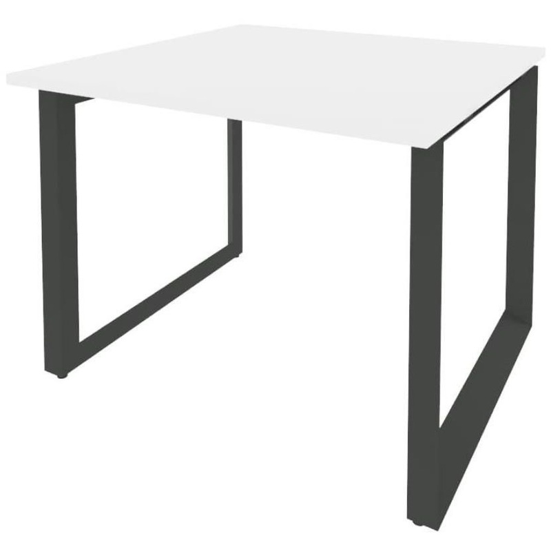 Изображение товара Стол для переговоров Onix-O O.MO-PRG-1.1 белый бриллиант 980х980х750 мм