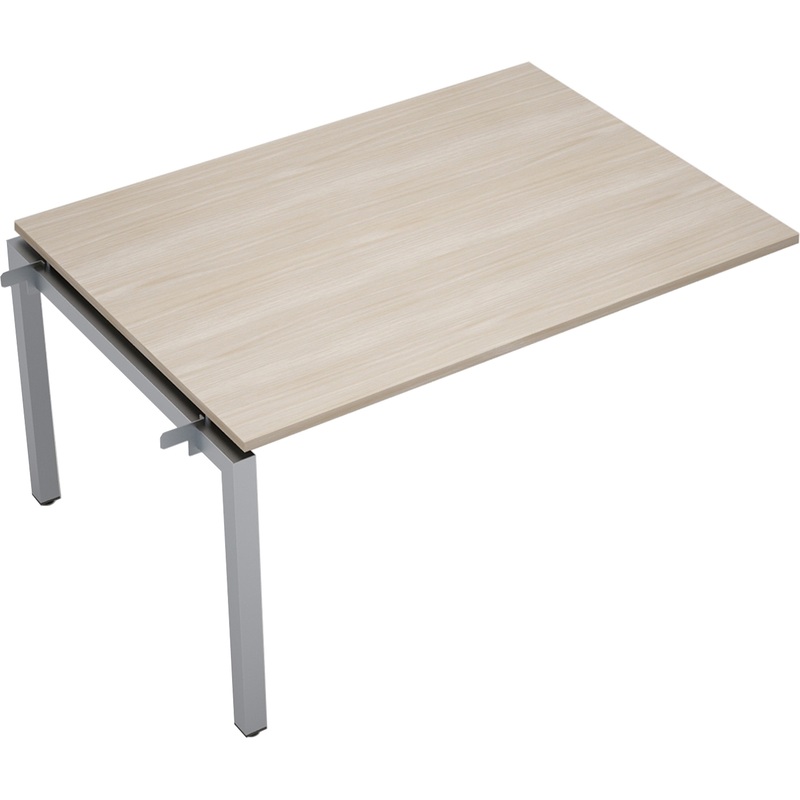 Изображение товара Элемент стола для переговоров Avance 6МПС.503 шамони светлый/алюминий матовый 1400х1000х750 мм