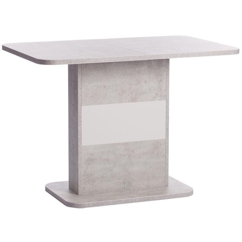 Изображение товара Стол обеденный раскладной Smart белый бетон 1400x686 мм