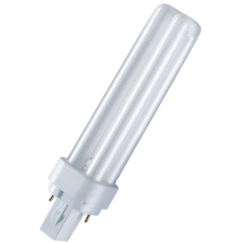Изображение товара Лампа люминесцентная Osram Dulux 13 Вт G24q-1 D/E 4000 К 870 Лм (10 штук в упаковке)