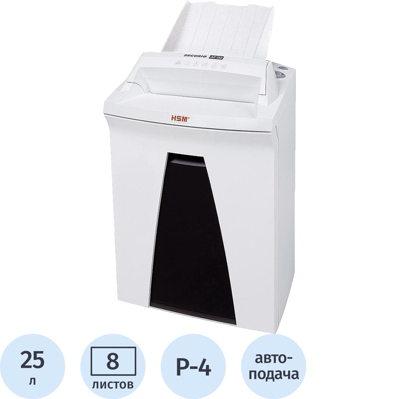 Изображение товара Уничтожитель документов HSM Securio AF100 4 уровень секретности объем 25 л Германия