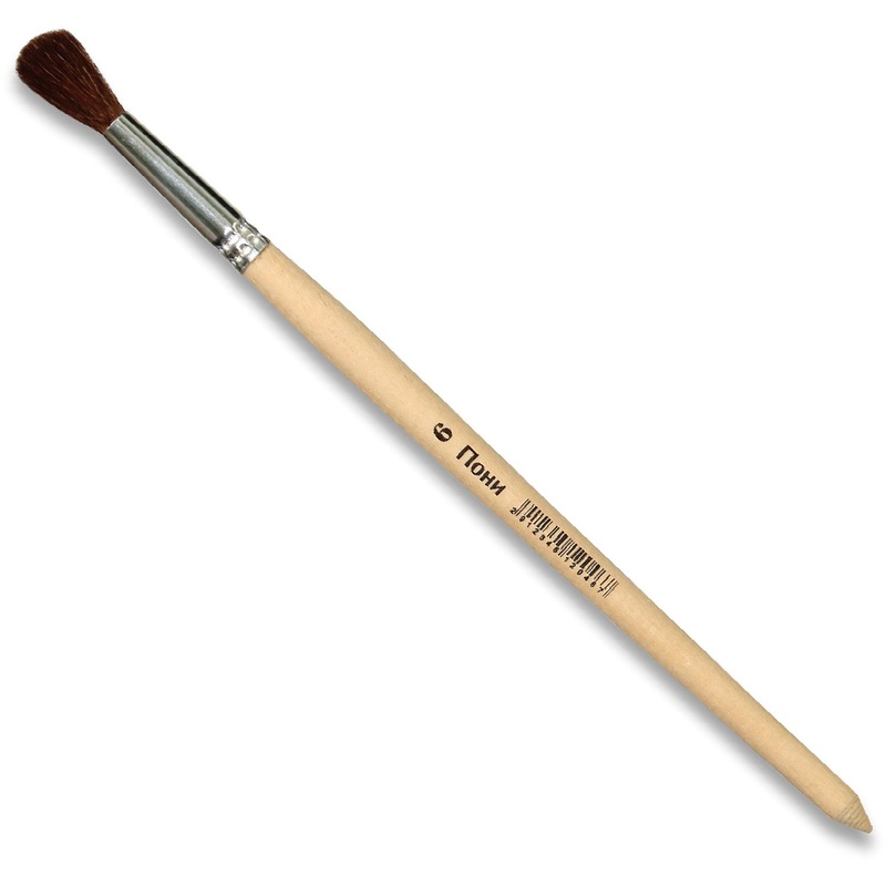 Изображение товара Кисть №1 School круглая пони №6