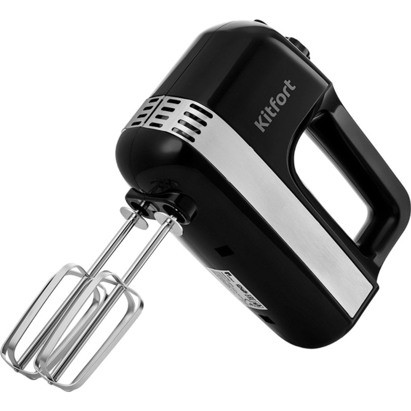 Изображение товара Миксер Kitfort КТ-3066 чёрный с 12 скоростями и 400 ватт мощности