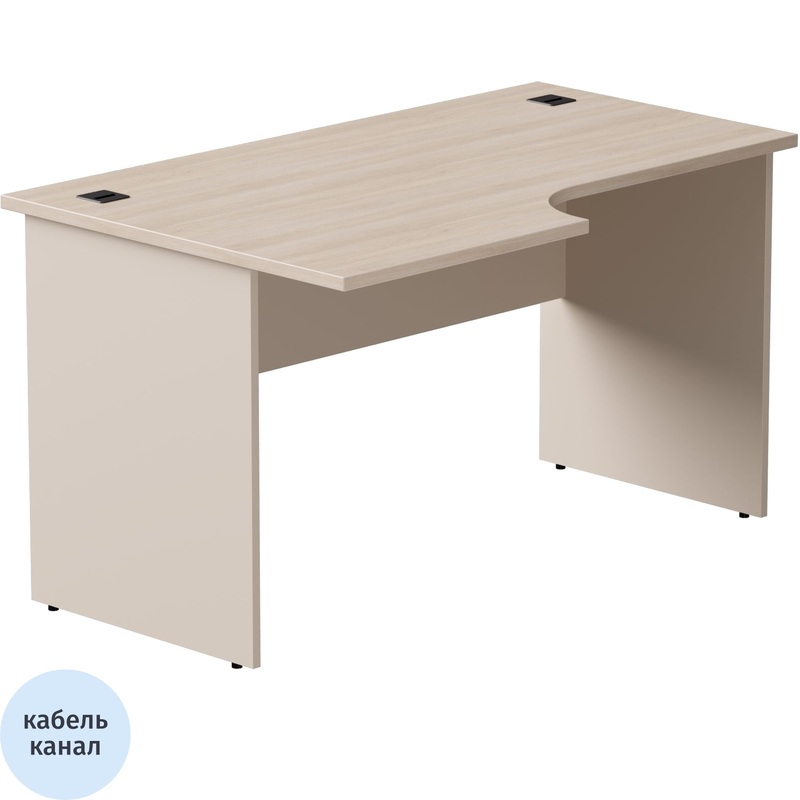 Изображение товара Эргономичный левый компьютерный стол EVO 254S013DY GU бежевый дуб соната