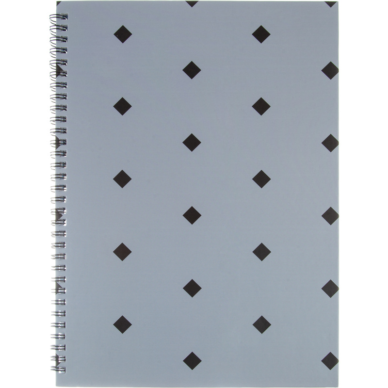 Изображение товара Бизнес-тетрадь Attache Японский Сад Ромб А4 96 листов серая в клетку на спирали