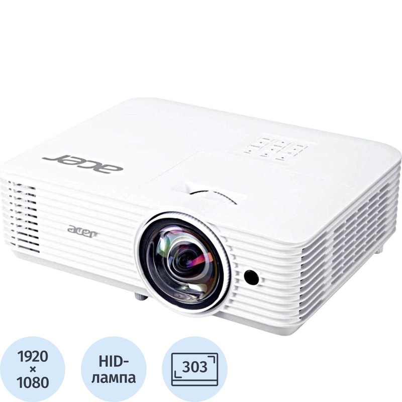 Изображение товара Проектор Acer H6518STi для домашнего кинотеатра короткофокусный Full HD 3D