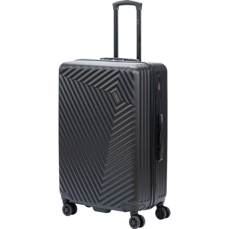 Изображение товара Чемодан Torber Lama L объем 92 л из ABS-пластика черный с TSA и 4 колесами